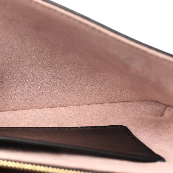 LOUIS VUITTON  Lambskin Embossed Monogram Pochette Coussin Black - Picture 3 of 16